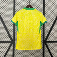 Maillot Femme Brésil 2024/2025 Domicile-Edition spéciale-Maillot Femme manche courtes-Jaune