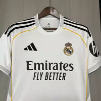 Maillots Domicile Real Madrid Full Sponsor Liga 24/25 Blanc-Homme