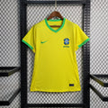 Maillot Femme Brésil 2024/2025 Domicile-Edition spéciale-Maillot Femme manche courtes-Jaune (Copie)