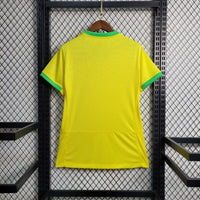 Maillot Femme Brésil 2024/2025 Domicile-Edition spéciale-Maillot Femme manche courtes-Jaune (Copie)