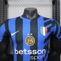 Maillot Inter Milan 2024/2025 –Ligue Des Champions-Domicile- Officiel-Manches Courtes-Hommes