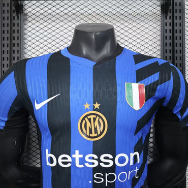Maillot Inter Milan 2024/2025 –Ligue Des Champions-Domicile- Officiel-Manches Courtes-Hommes