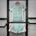Ensemble Enfant Atlético de Madrid 2024/2025 – Extérieur Gris et Rouge