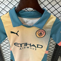 Ensemble enfant Manchester City FC 2024/2025 – Ensemble Spécial Enfant (Dégradé Jaune/Bleu)