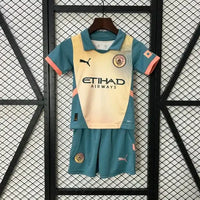Ensemble enfant Manchester City FC 2024/2025 – Ensemble Spécial Enfant (Dégradé Jaune/Bleu)