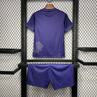 Ensemble Enfant Real Madrid 2025/2026 – Édition Y-3 Violet avec Fleur