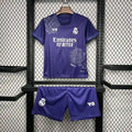 Ensemble Enfant Real Madrid 2025/2026 – Édition Y-3 Violet avec Fleur