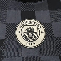 Manchester City FC 2024/2025 – Maillot Édition Spéciale damier Noir et Gris Homme