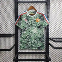Maillot Manchester United 2024/2025 – Maillot Football Homme (Vert avec Motifs Blancs)