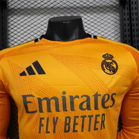 Maillot  Real Madrid 2024/25 Extérieur– Orange manches longues