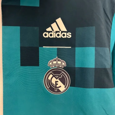 Veste trench-Coat real Madrid Reversbile 24/25 blanc bleu