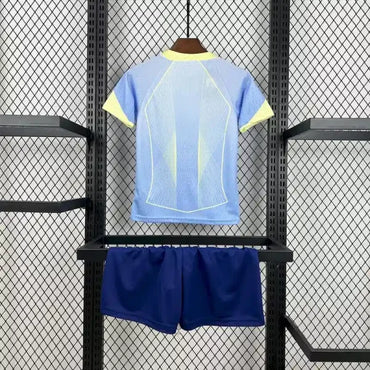 Ensemble Enfant Barcelone Edition spécial 2025/2026 Domicile Bleu Col Jaune