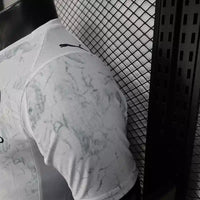 Maillot Manchester City FC 2025/2026 Extérieur–  Homme (Blanc à Bande Diagonale Rouge et noir, Version Joueur)