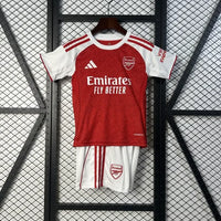 Ensemble Enfant Arsenal Domicile 2025/2026 – Maillot + Short – Rouge ; Blanc