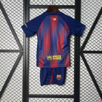 Ensemble Enfant Barcelone  2025/2026 Domicile Bleu et Rouge