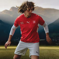 Maillot Suisse -Coupe du monde 2026/2027–Domicile - Manches Courtes