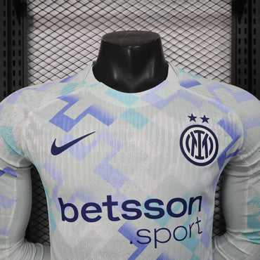 Maillot Inter Milan 2025/2026 –Éxterieur Officiel-Manches Longues-Hommes