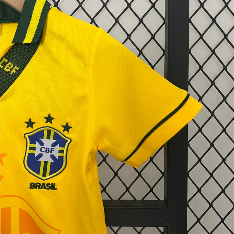 Maillots Enfant Domicile Brésil 1993/1994 Jaune Taille vide