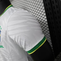 Maillots Homme Domicile Brésil 24/25 Blanc S-XXL