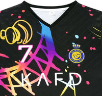 Ensemble « CR7 »Al-Nassr FC Édition spéciale « Geek2026 »2025/2026– Second extérieur -Autre- Manches courtes-Short-Hommes