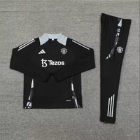 Survêtement Entraînement Manchester United 24/25 Noir S-XXL