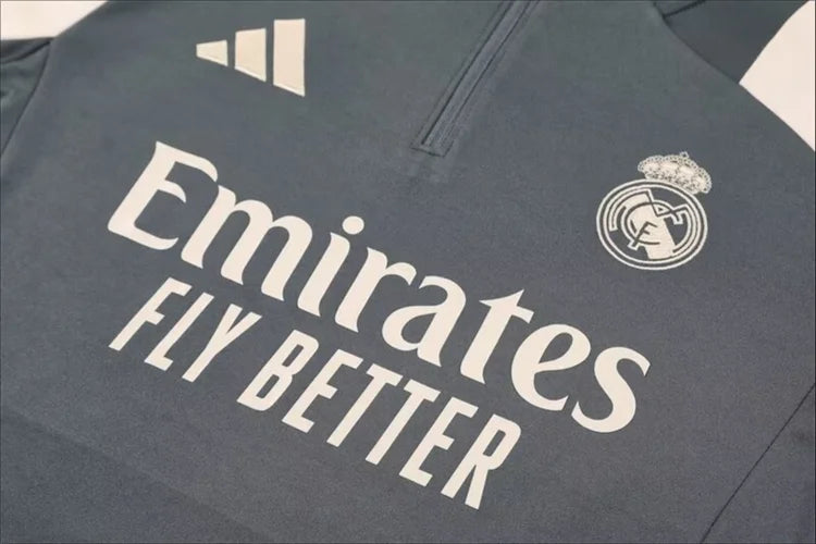 Survêtement Entraînement Real Madrid 24/25 Gris foncé S-XXL