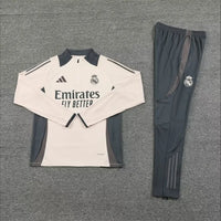 Ensemble Entraînement Real Madrid 2024/2025 Crème S-XXL