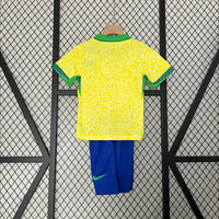Maillots Enfant Domicile Brésil 2024/2025 Jaune 16-28