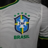 Maillots Homme Domicile Brésil 24/25 Blanc S-XXL