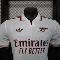 Maillots Homme Extérieur Arsenal 2025/2026 Blanc S-XXL