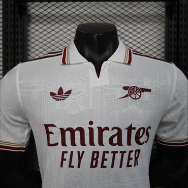 Maillots Homme Extérieur Arsenal 2025/2026 Blanc S-XXL