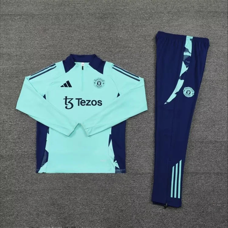 Survêtement Entraînement Manchester United 24/25 Bleu S-XXL