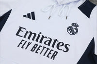 Survêtement Entraînement Real Madrid 2024/2025 Blanc et Bleu Foncé S-XXL