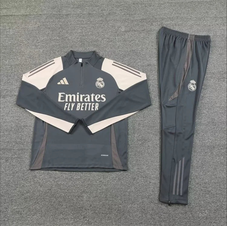 Survêtement Entraînement Real Madrid 24/25 Gris foncé S-XXL