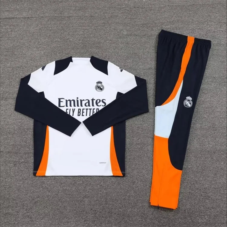 Ensemble Entraînement Real Madrid 24/25 Blanc S-XXL