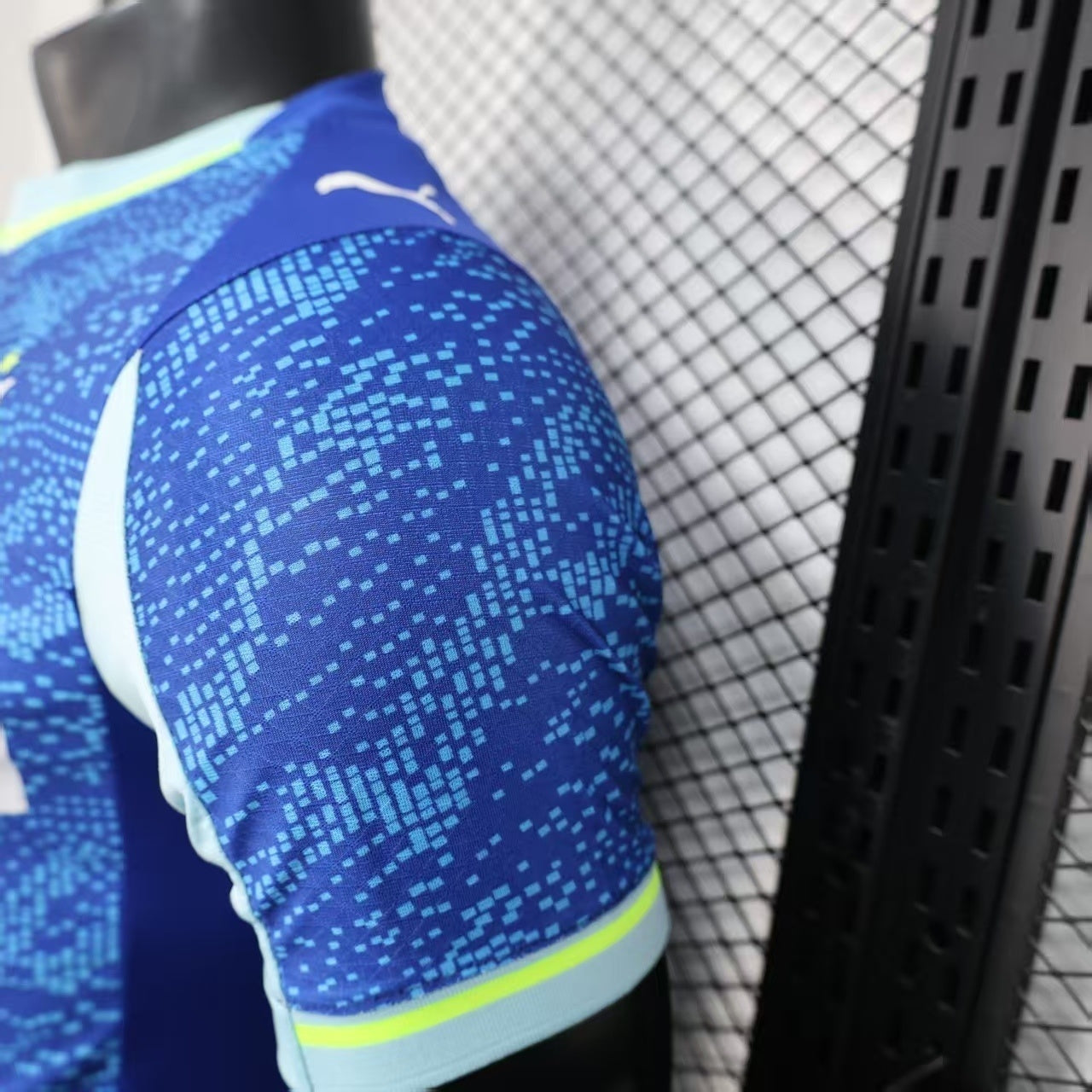 Maillot OM 2025/2026 – Deuxième Maillot Extérieur -Homme-Bleu-Olympique de Marseille-Manches courtes