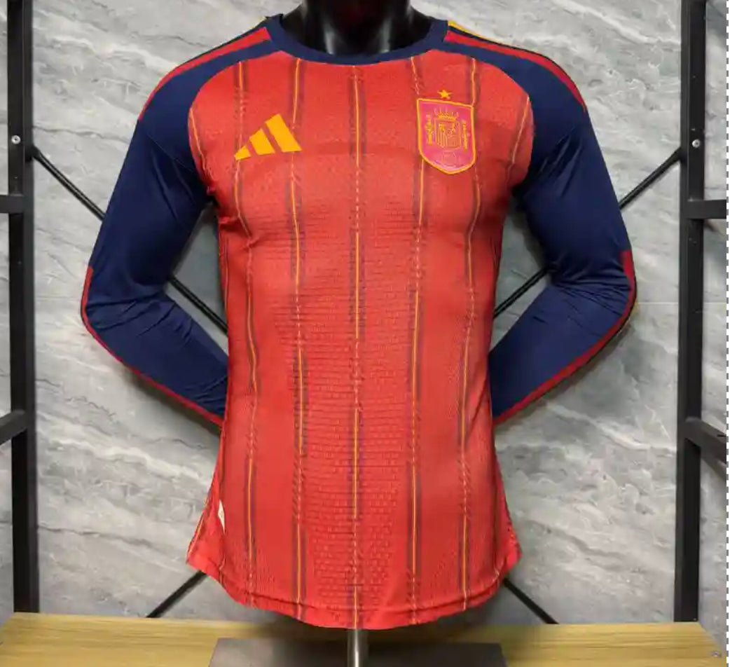 Maillot Espagne - Coupe du monde 2026/2027–Domicile- Manches Longues
