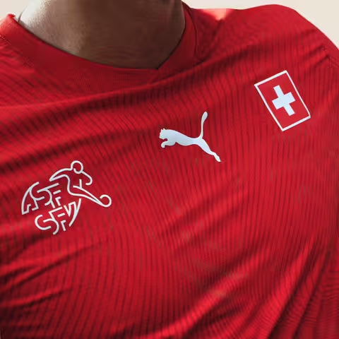 Maillot Suisse -Coupe du monde 2026/2027–Domicile - Manches Courtes