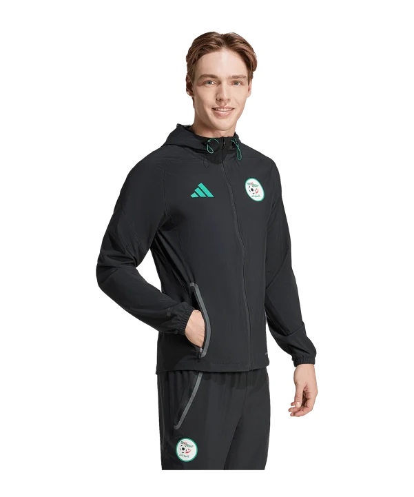 Ensemble Algérie-2025/2026– Ensemble-Domicile- Homme-(Manches Longues,Noir et bleu