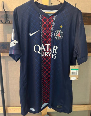 Maillot PSG 25/26 – Domicile “Édition Champion 2025” – Homme – Manches courtes-Champion d’europe - Champion Intercontinental.
