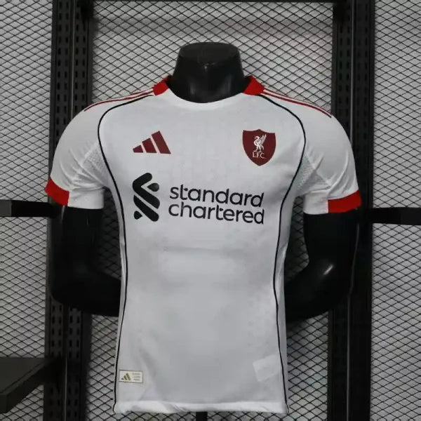Maillots Liverpool FC 2025/2026 – Maillot Extérieur Homme (Blanc)