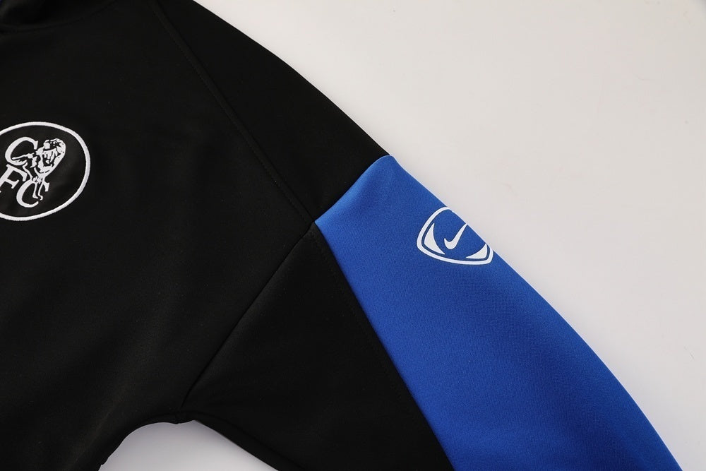 Ensemble Chelsea FC 2025/2026– Ensemble-Domicile- Homme-(Manches Longues,Noir et bleu