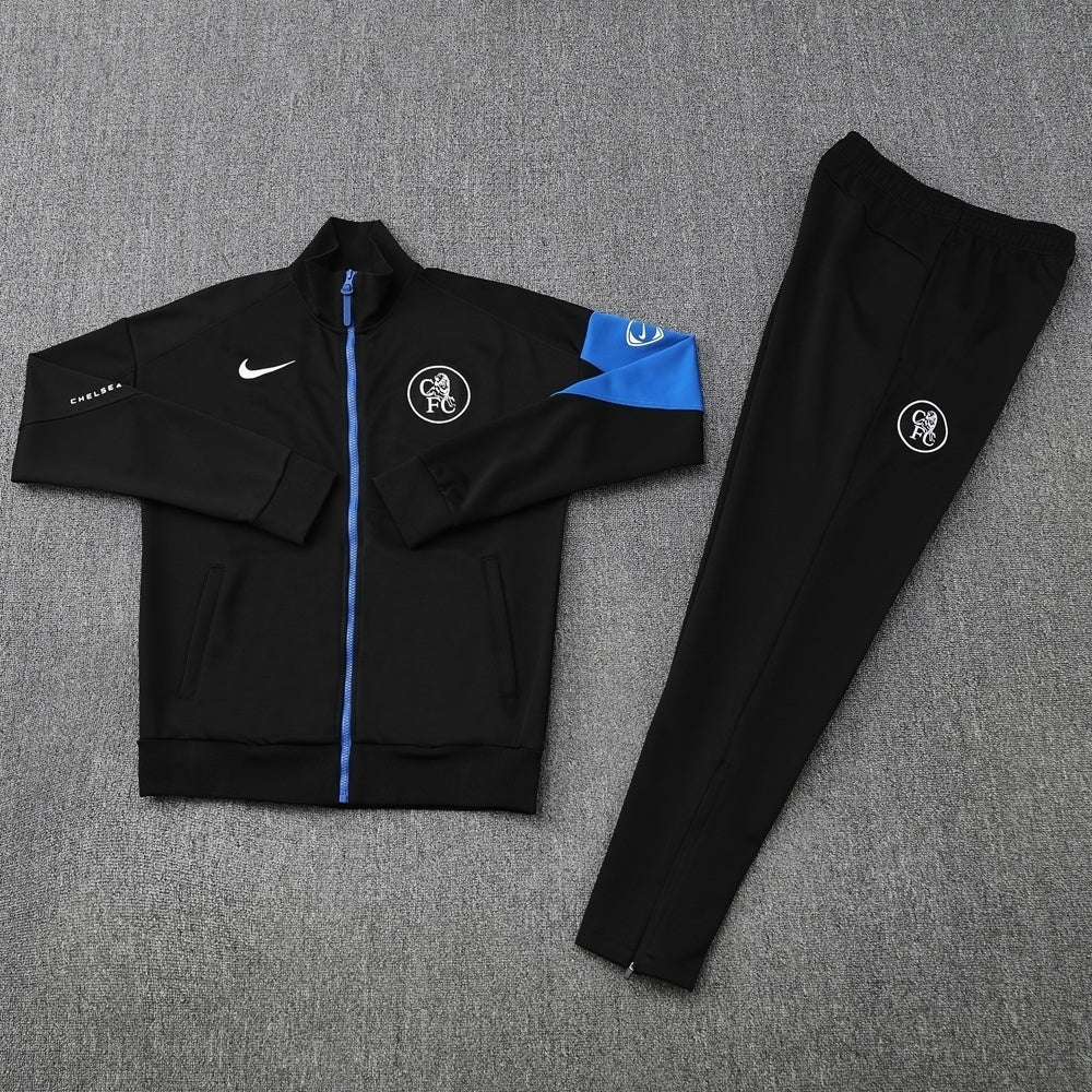 Ensemble Chelsea FC 2025/2026– Ensemble-Domicile- Homme-(Manches Longues,Noir et bleu