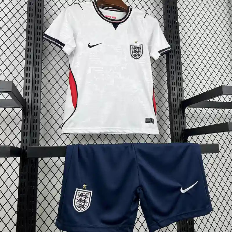 Ensemble Angleterre Coupe du monde 2026/2027– Ensemble Officiel – Maillot + Short-Ensemble Enfant
