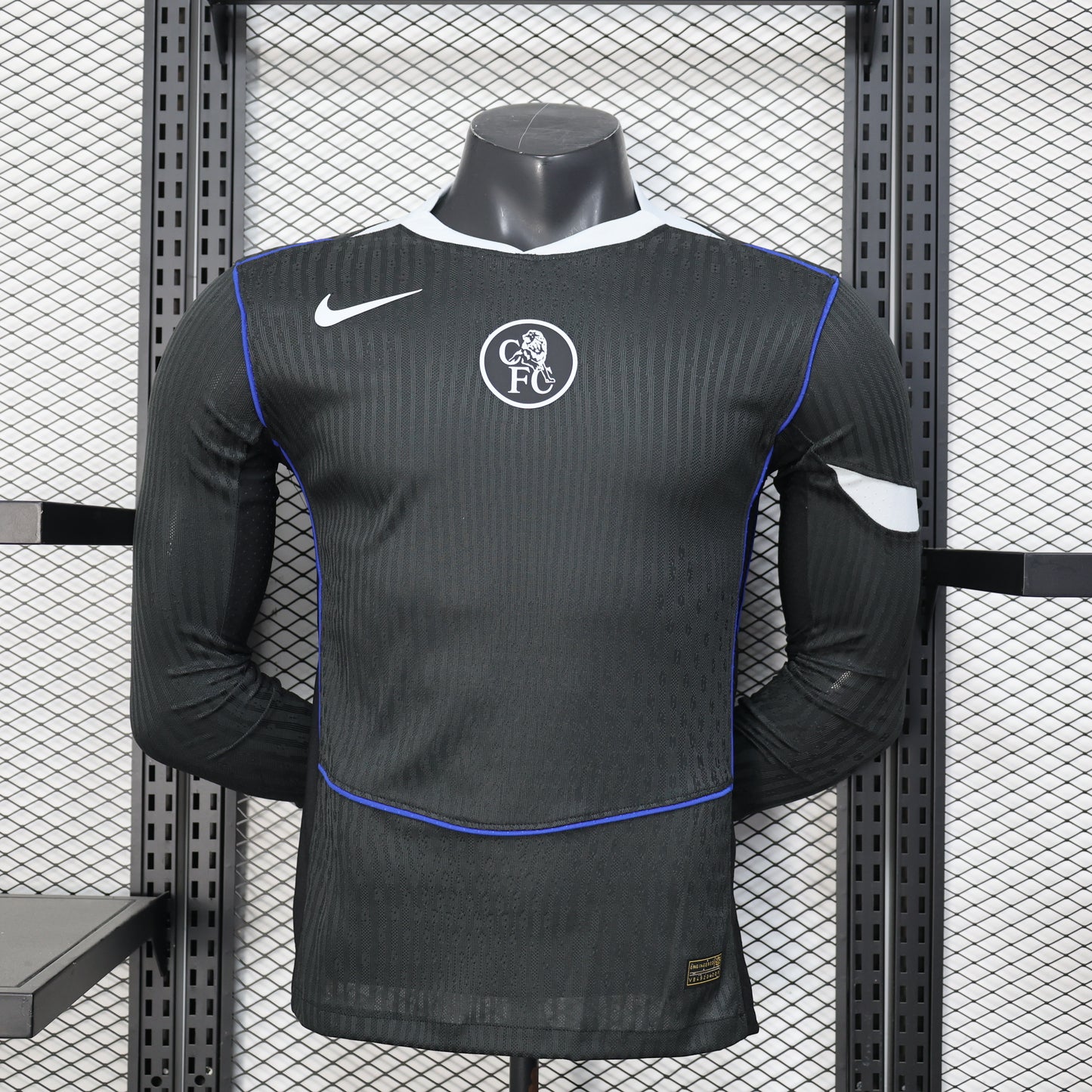 Maillots Chelsea FC-2025/2026-Homme-Second Extérieur-Manches Longues-Blanc