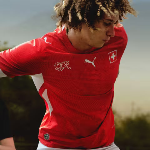 Maillot Suisse -Coupe du monde 2026/2027–Domicile - Manches Courtes