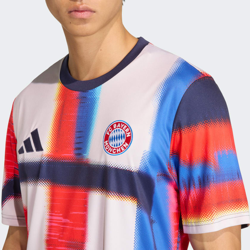 Maillot Bayern Munich-2025/2026-Pré-Match-Ligue Des Champions-LDC Spécial- Hommes-Manches courtes-