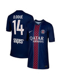 Maillot Officiel “D. DOUÉ 14” - Paris Saint-Germain 2025/2026 – Maillot-PSG-Domicile-Manches Courtes-Hommes