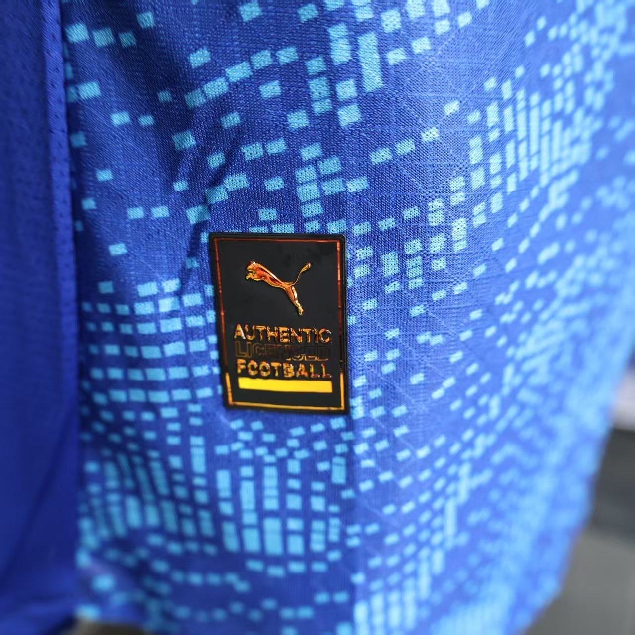 Maillot OM 2025/2026 – Deuxième Maillot Extérieur -Homme-Bleu-Olympique de Marseille-Manches courtes