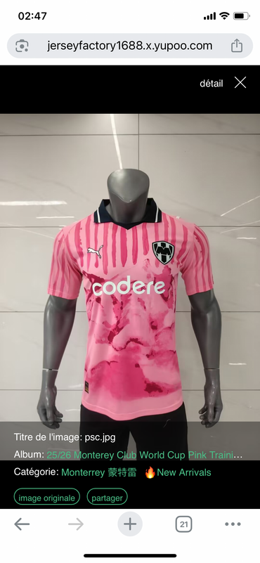 Maillot Monterrey Club 2025/2026 Entraînement-Autre